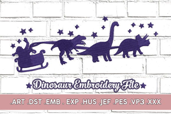 Christmas Dinosaur Embroidery Design Review