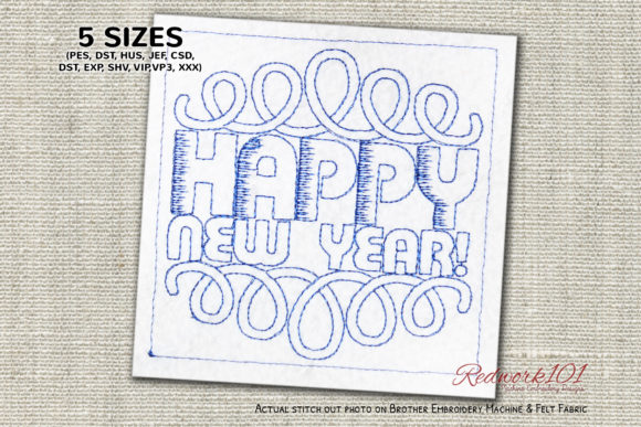 Happy New Year Pattern Redwork: A Designer’s Honest Review