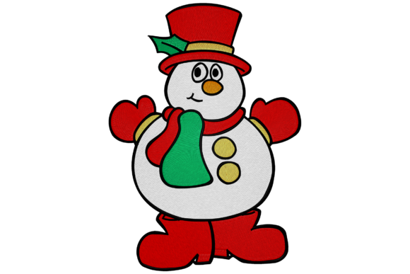 Happy Snowman: A Professional Embroidery Design Review for Small Business Merchandise