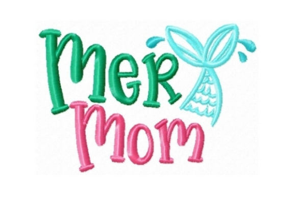 Mermom: Playful Beach Embroidery for Seasonal Products