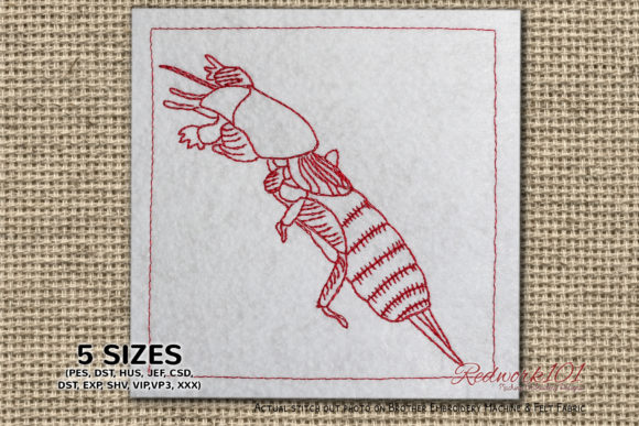 Mole Cricket Redwork for Small Business Merch