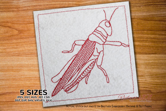 Orthoptera Redwork: A Design Review for Business Merch