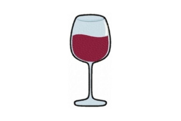 Reviewing the Red Wine Glass Embroidery Design