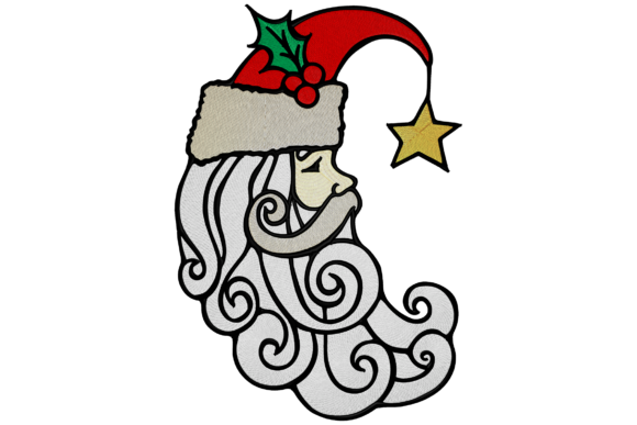 Santa's Moon Face Embroidery Design Review