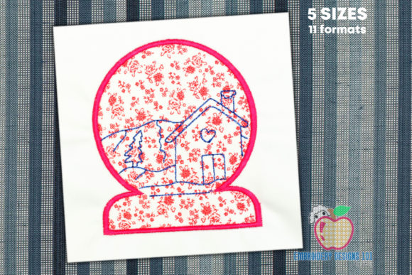 Snowglobe Has a House Inside Applique Review