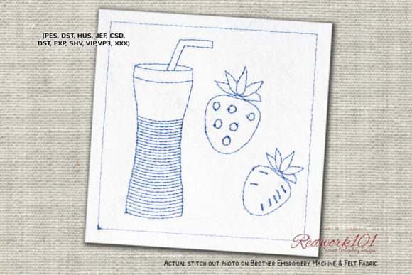 Strawberry Juice Redwork: A Real Embroidery Designer Review
