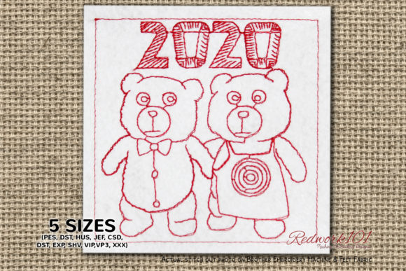 Teddy Bear Couple New Year Celebration: An Embroidery Designer's Honest Review