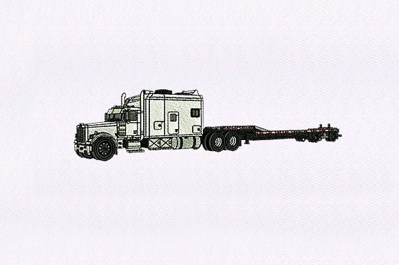 Trailer Truck: Embroidery Design Review for Personalized Gifts