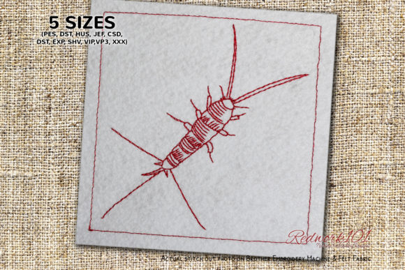 Zygentoma Lineart – Embroidery Review for Boutique Sweatshirts